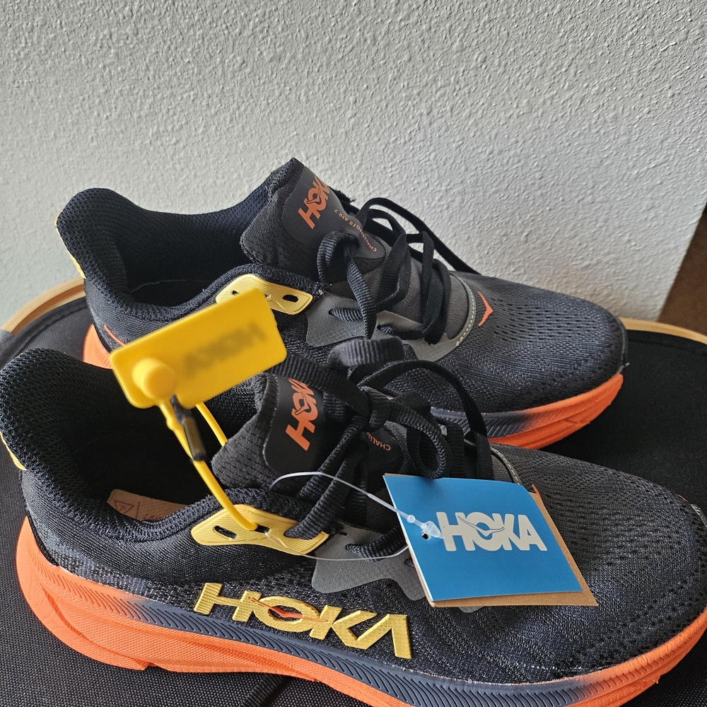 Black and Orange Sneakers